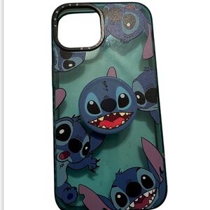 Disney Stitch Blue Apple iPhone 13 Case Blue Bumper Lilo & Stitch